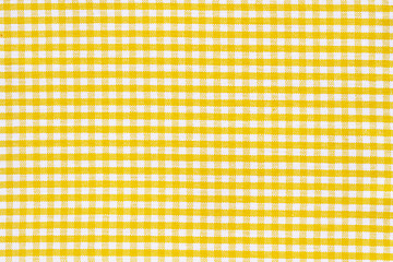 Image showing texture white yellow tablecloth