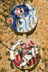 Image showing Placard Park Guell