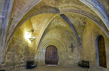 Image showing Monastery of Santa Maria de Poblet cross