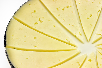 Image showing some slices of manchego cheese