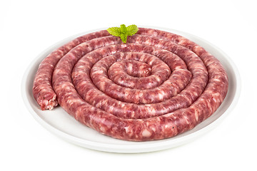 Image showing long sausage longaniza