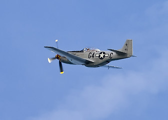 Image showing p51 mustang WWll fighter plane