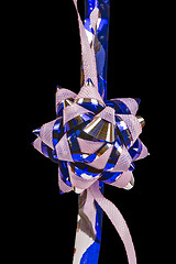 Image showing flower ornament,  pink and blue