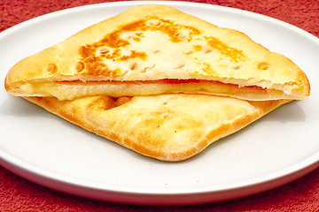 Image showing ham and cheese sandwich 