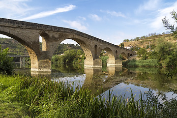 Image showing Puente la Reina bridge , Navarre Spain