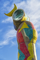Image showing Sculpture Dona i Ocell, Barcelona Spain