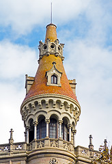 Image showing Tower in Paseo de Gracia, Barcelona Spain