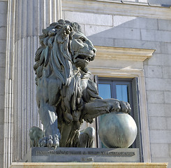 Image showing Lion of the Congreso de los diputados