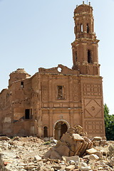 Image showing Belchite village destroyed in a bombing during the Spanish Civil War 