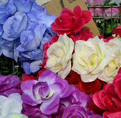 Image showing Roadside Flower Stand