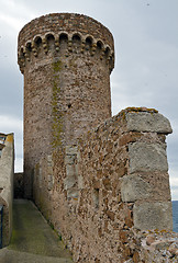 Image showing Tower Tossa de Mar, Spain