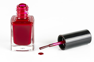 Image showing Finger nail polish bottle