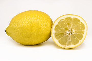 Image showing Lemon and a cut