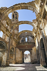 Image showing Belchite village destroyed in a bombing during the Spanish Civil War 