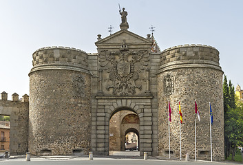 Image showing Puerta Nueva de Bisagra, in  Toledo, Spain