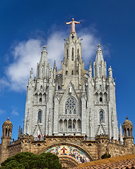 Image showing Spain Barcelona Temple de Sagrat Cor Tibidabo