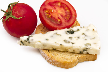 Image showing old blue stilton roquefort