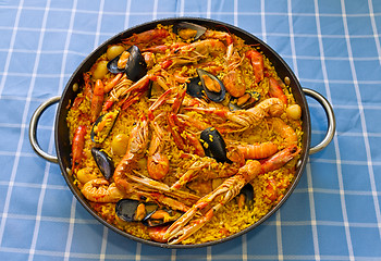 Image showing paella Valenciana