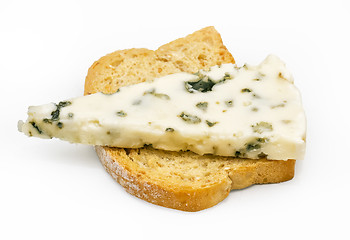 Image showing old blue stilton roquefort