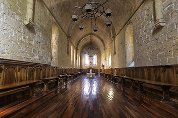 Image showing Monastery of Santa Maria de Poblet dining room