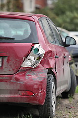Image showing crash the car