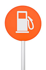 Image showing Gas station sign