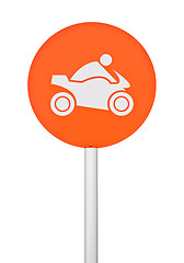 Image showing Motorbike sign