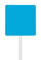 Image showing Blue sign