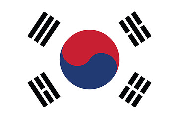 Image showing Flag of South Korea