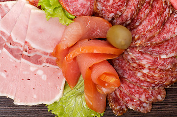 Image showing Arrangement of Cold Meats 