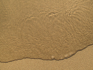 Image showing Transparent sea wave