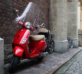 Image showing Vespa a scooter