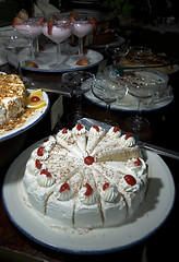 Image showing desert table