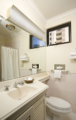 Image showing central america hotel bathroom