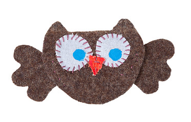 Image showing Owl from pieces of fabric