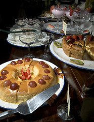 Image showing desert table