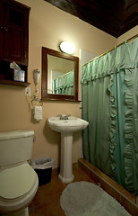 Image showing central america hotel bathroom