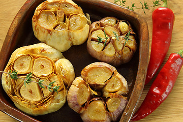 Image showing Roasted garlic.