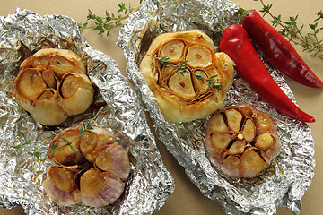 Image showing Roasted garlic.