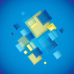 Image showing Blue square