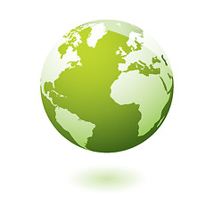 Image showing Green icon earth gel