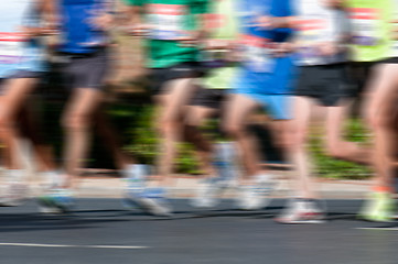 Image showing Marathon Racers