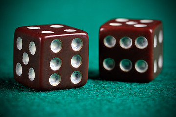 Image showing Worn Out Dices