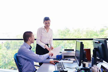 Image showing business people in a meeting at office