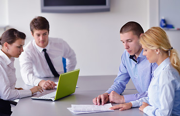 Image showing business people in a meeting at office