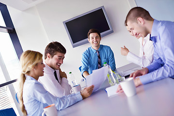 Image showing business people in a meeting at office