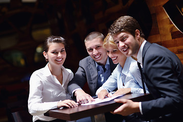 Image showing business people in a meeting at office