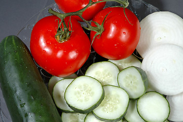 Image showing sliced vegetables