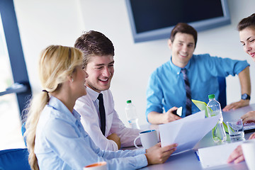 Image showing business people in a meeting at office