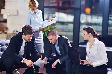 Image showing business people in a meeting at office